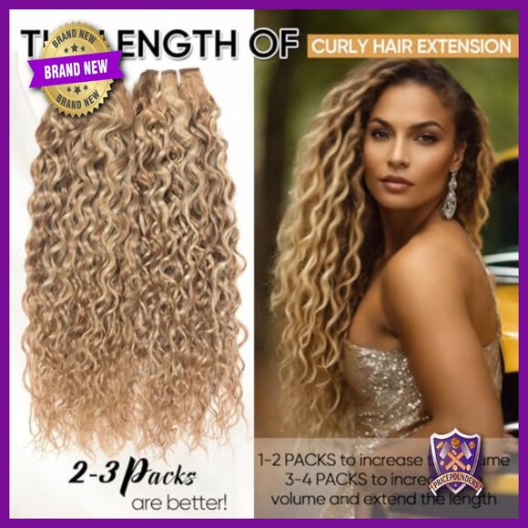 14 Inch Human Hair Extensions Water Wave Clip In 100g Virgin Hair main image 5